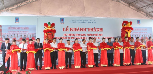 Lễ Khánh thành Công trình “Hệ thống thu gom khí & phân phối khí mỏ Hàm Rồng và mỏ Thái Bình lô 102&106 giai đoạn 1”